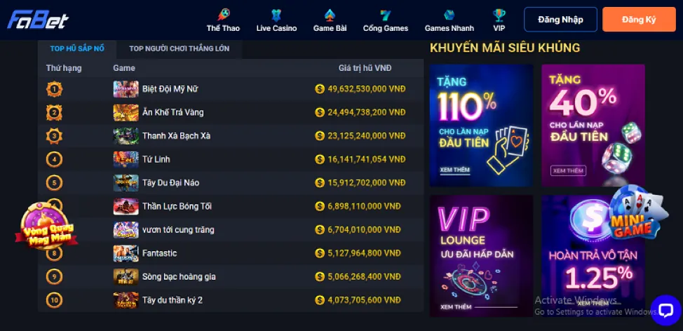 Bàn Baccarat trực tuyến tại 99ok1 c9m